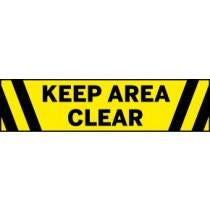 Keep Area Clear Floor Graphic