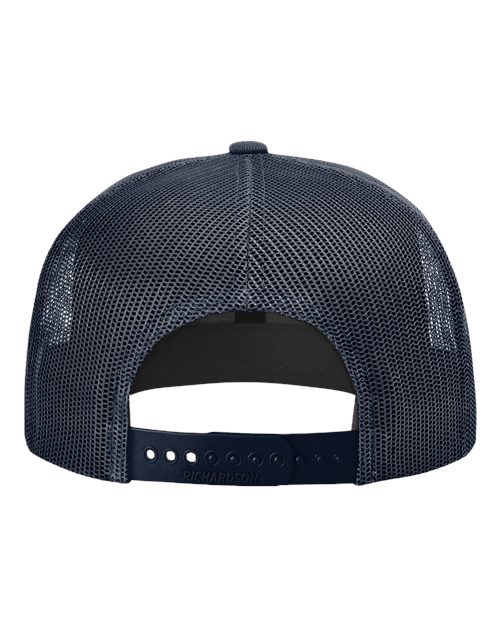 Wool Blend Flat Bill Trucker Cap