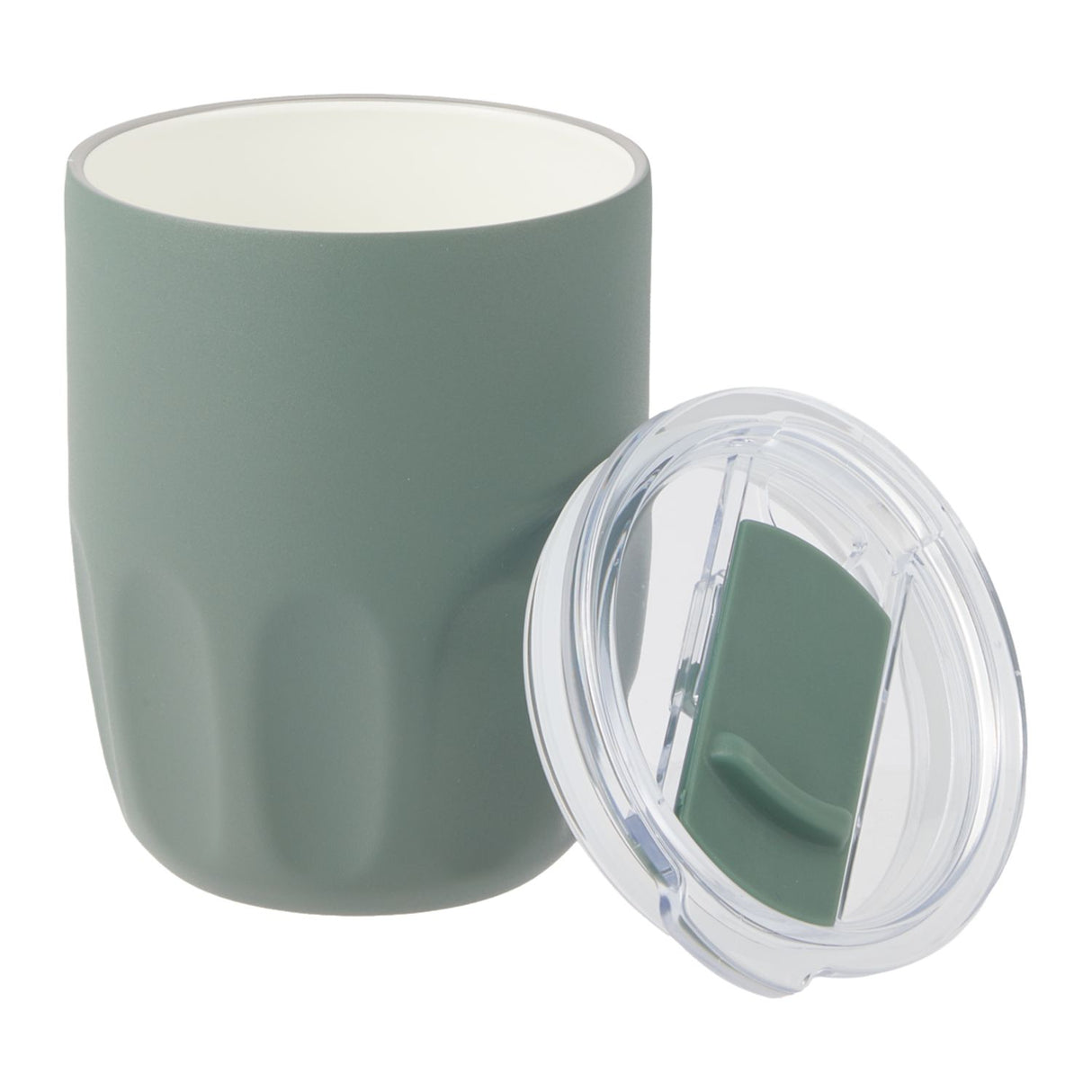 Olla Vacuum Coffee Cup w/ Ceramic Liner & Lid 10oz - 1602-49