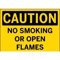 Caution - No Smoking Or Open Flames