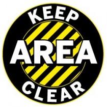 Keep Area Clear Floor Graphic