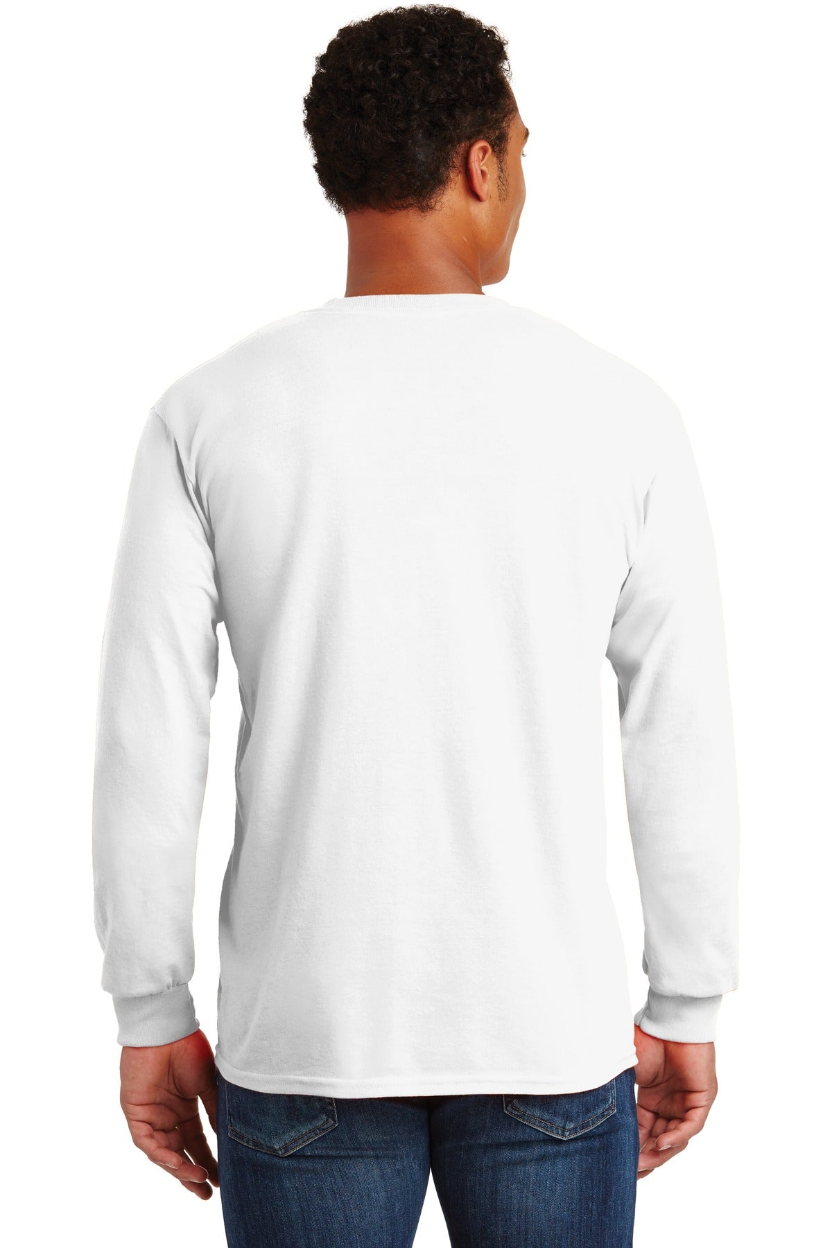 Gildan Ultra Cotton 100% US Cotton Long Sleeve T-Shirt with Pocket 2410