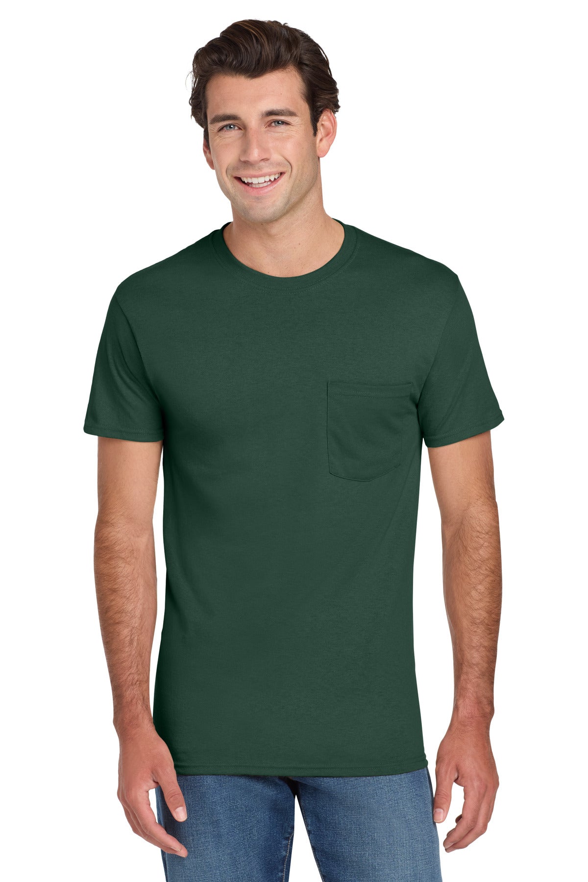 Jerzees Dri-Power 50/50 Cotton/Poly Pocket T-Shirt 29MP