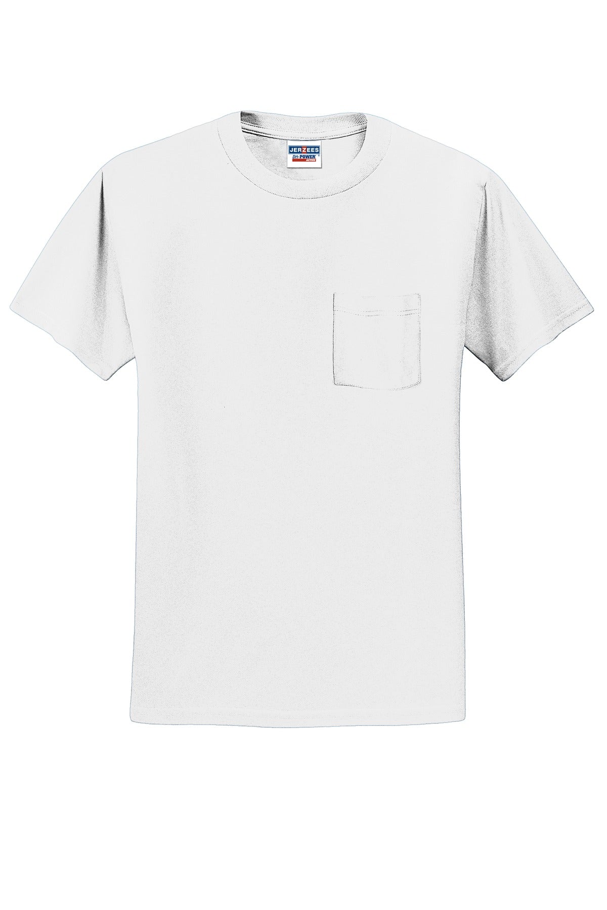 Jerzees Dri-Power 50/50 Cotton/Poly Pocket T-Shirt 29MP
