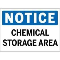 Notice - Chemical Storage Area
