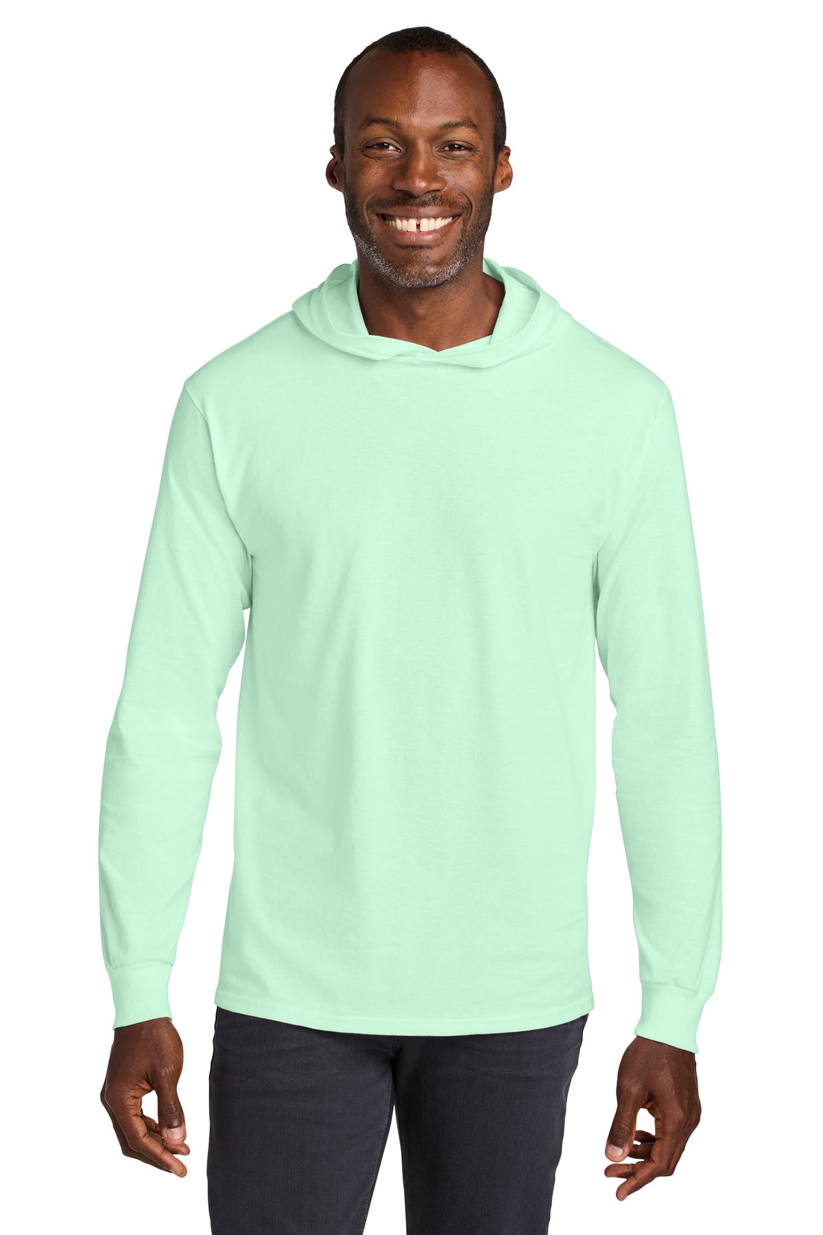 Jerzees Classics Unisex Cotton Long Sleeve Hooded T-Shirt 363LH
