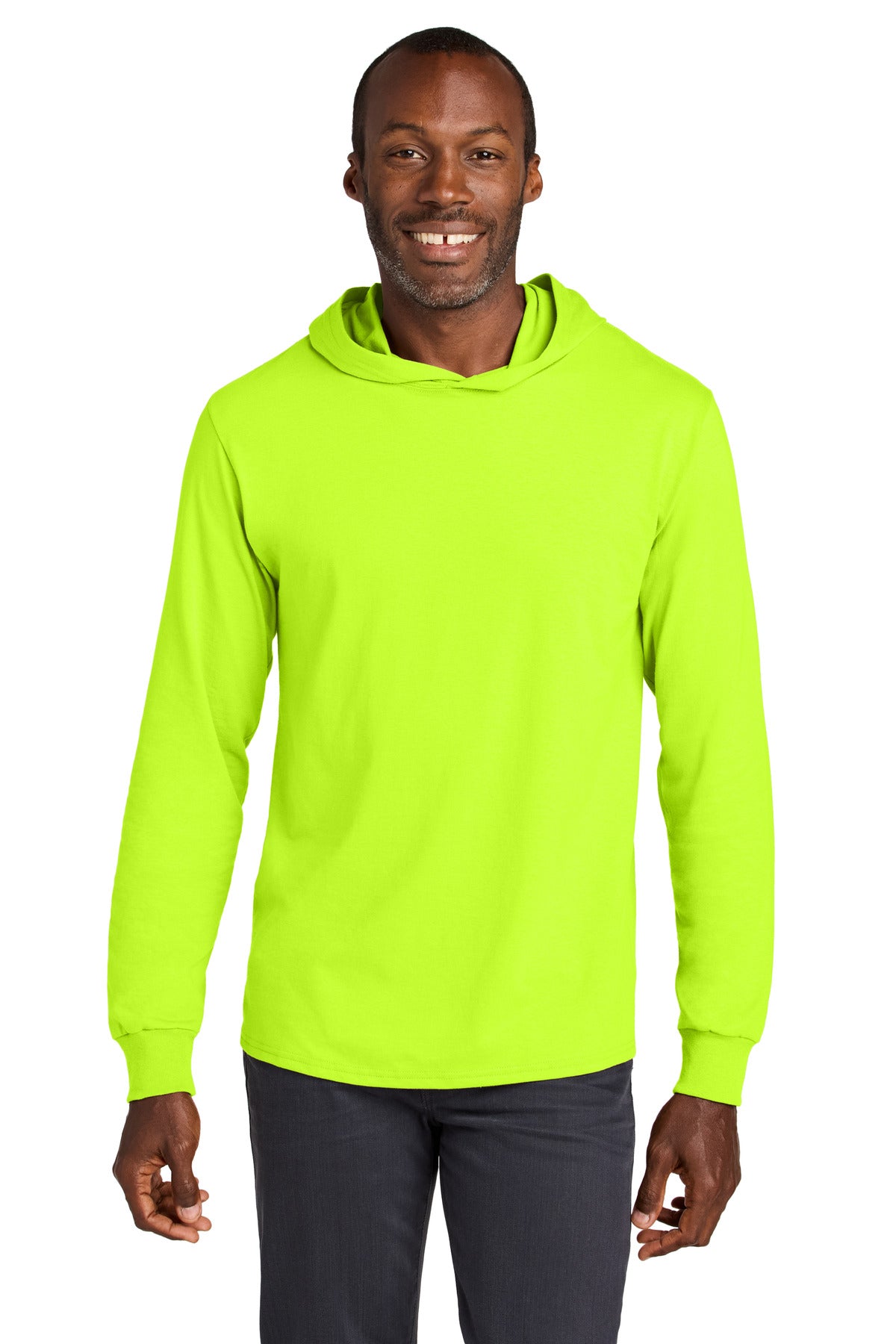 Jerzees Classics Unisex Cotton Long Sleeve Hooded T-Shirt 363LH