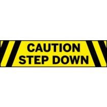 Caution Step Down Floor Graphic