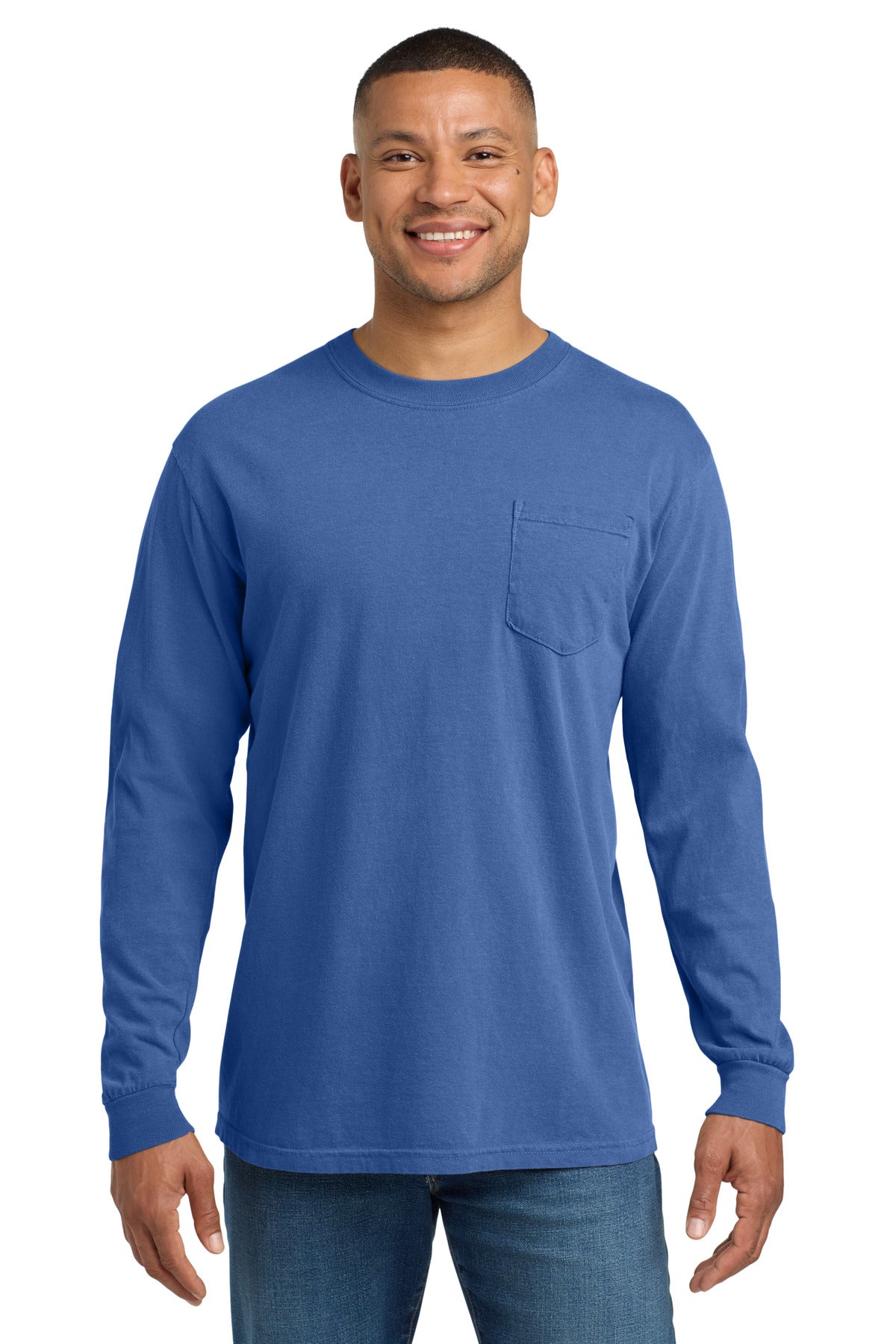 COMFORT COLORS Heavyweight Ring Spun Long Sleeve Pocket Tee 4410