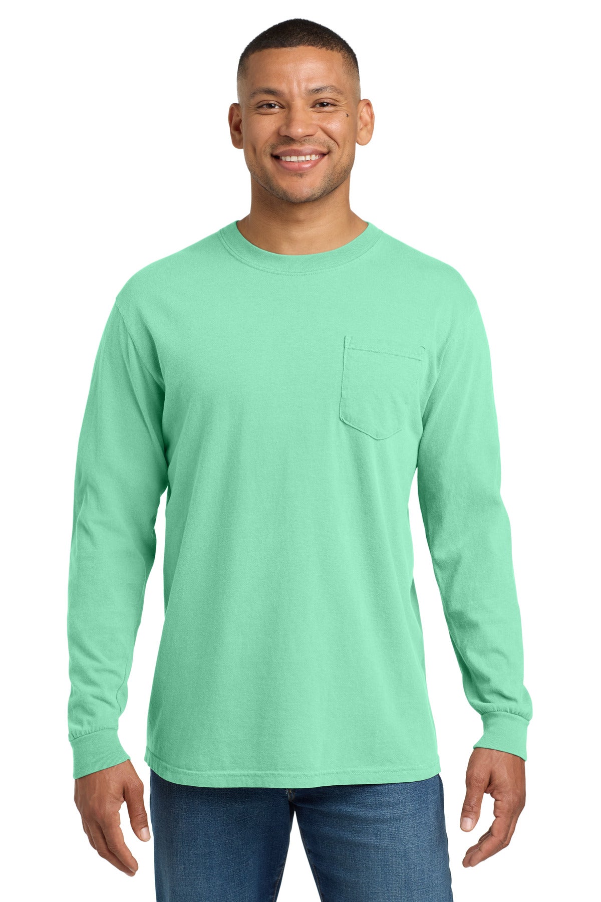 COMFORT COLORS Heavyweight Ring Spun Long Sleeve Pocket Tee 4410
