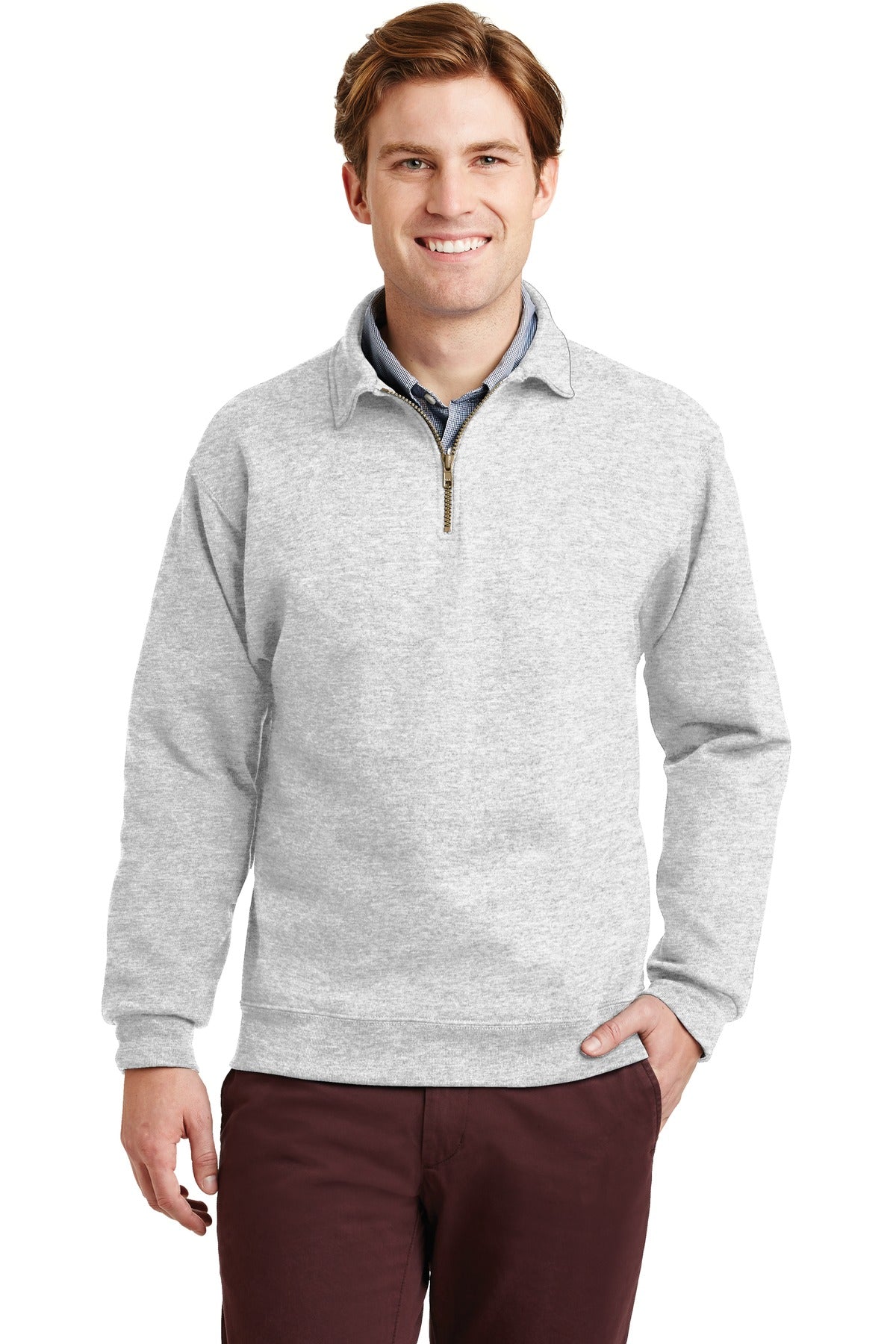 Jerzees Super Sweats NuBlend 1/4-Zip Sweatshirt with Cadet Collar 4528M