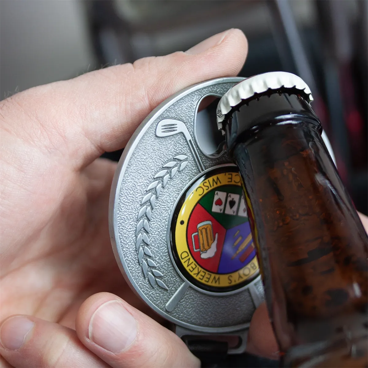 Golf Bag Tag Bottle Opener - GBTBO1N