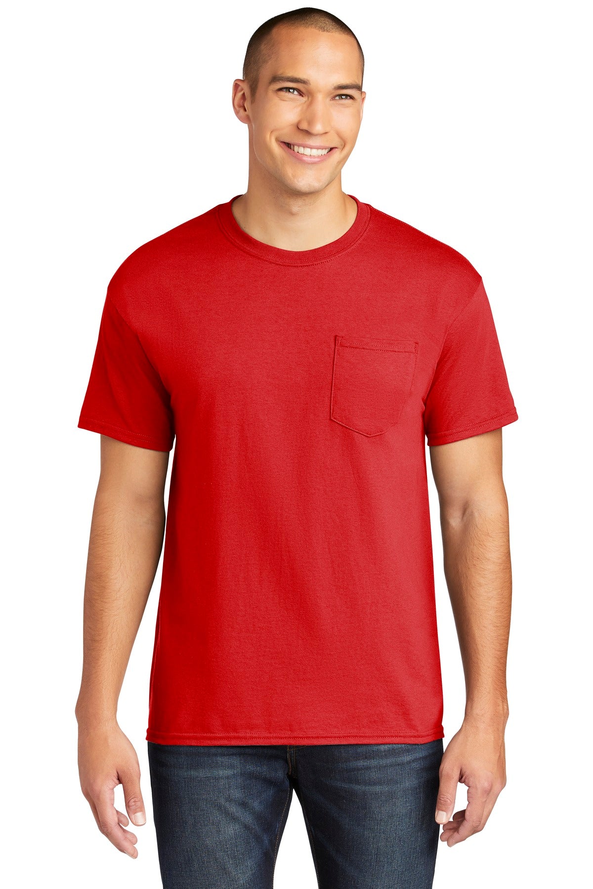 Gildan Heavy Cotton 100% Cotton Pocket T-Shirt 5300