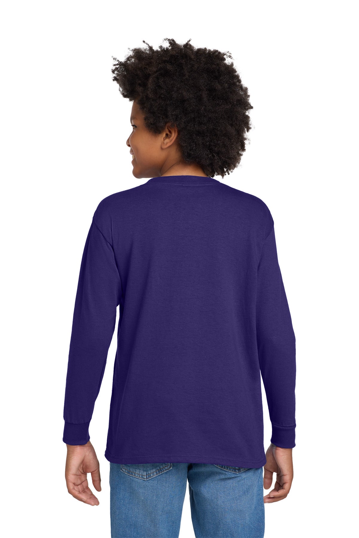 Gildan Youth Heavy Cotton 100% Cotton Long Sleeve T-Shirt 5400B