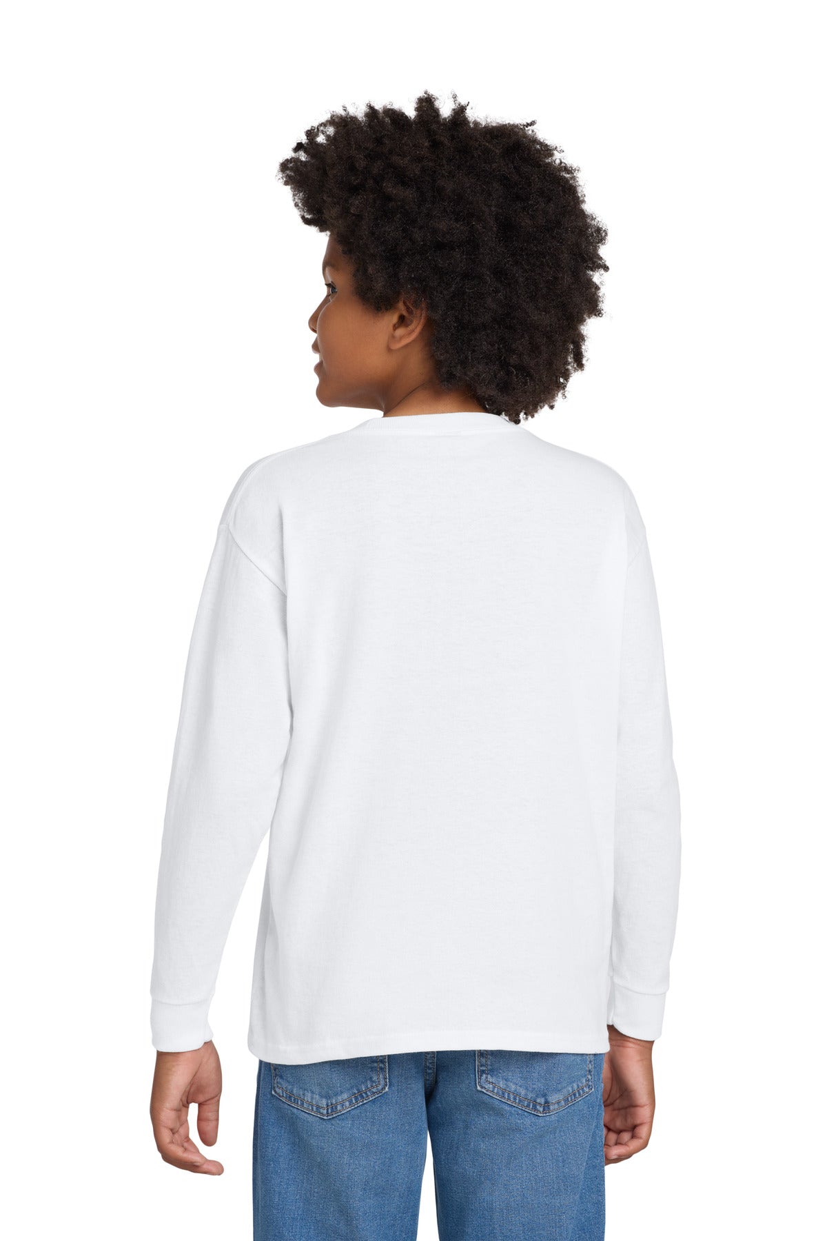 Gildan Youth Heavy Cotton 100% Cotton Long Sleeve T-Shirt 5400B