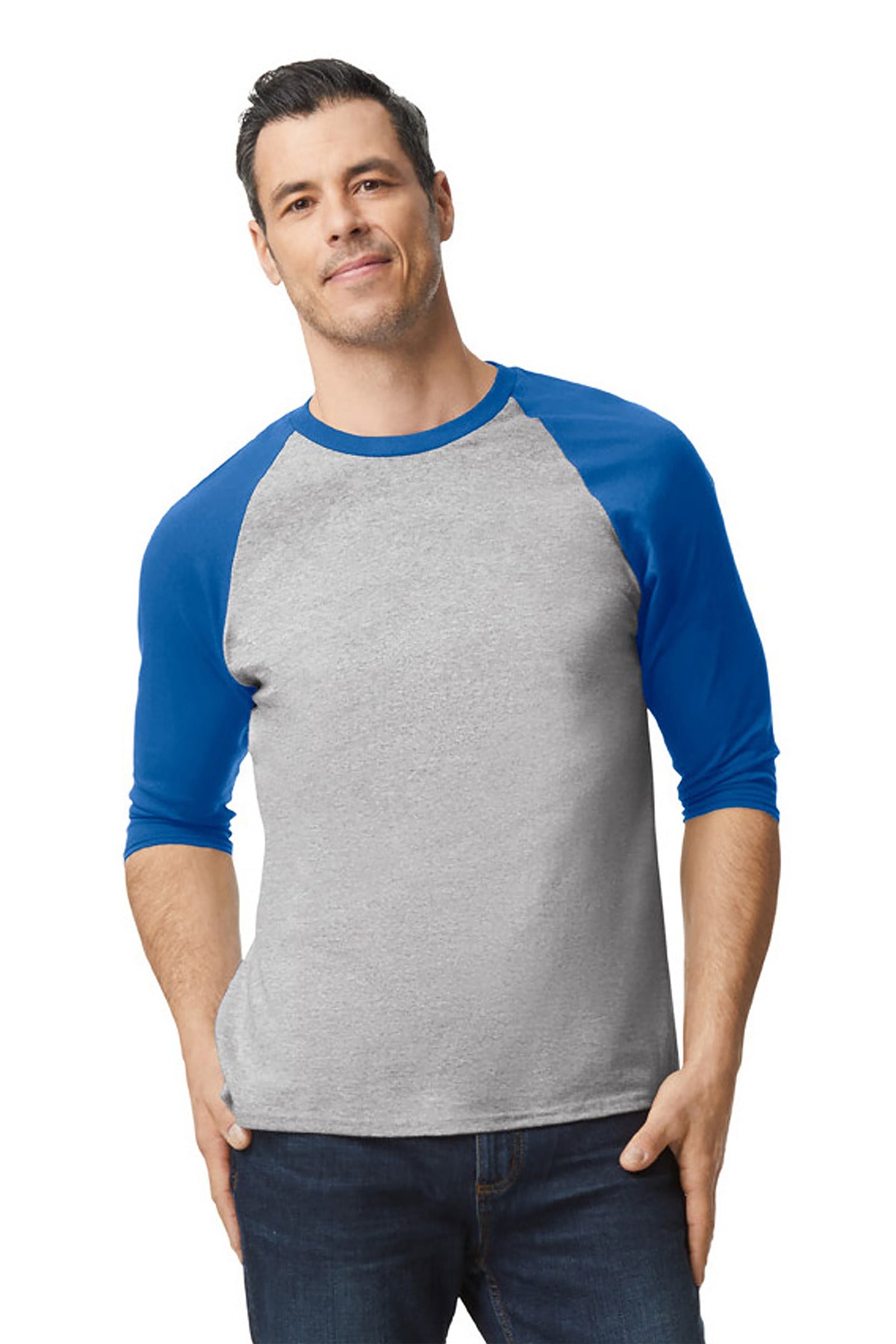 Gildan Heavy Cotton 3/4-Sleeve Raglan T-Shirt 5700
