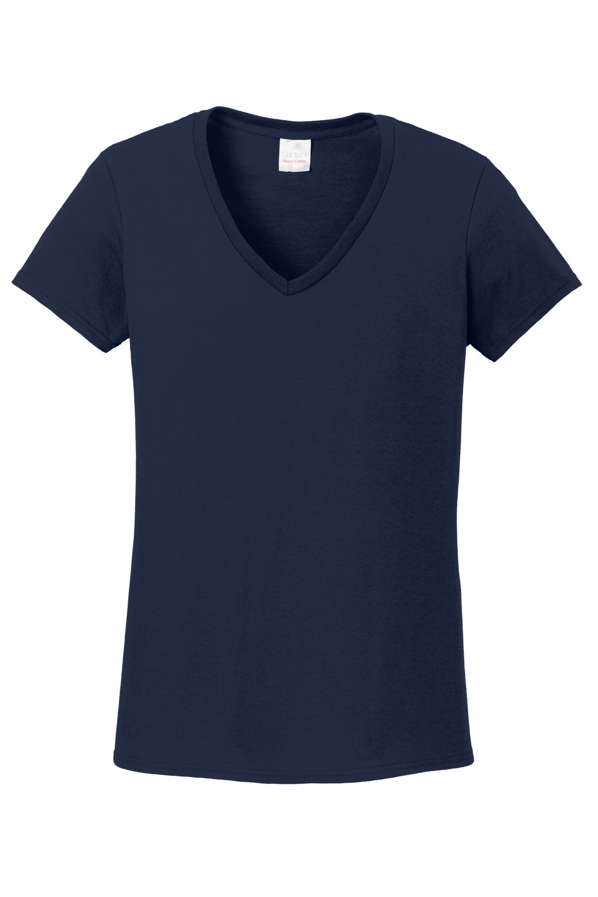 Gildan Women's Heavy Cotton 100% Cotton V-Neck T-Shirt 5V00L