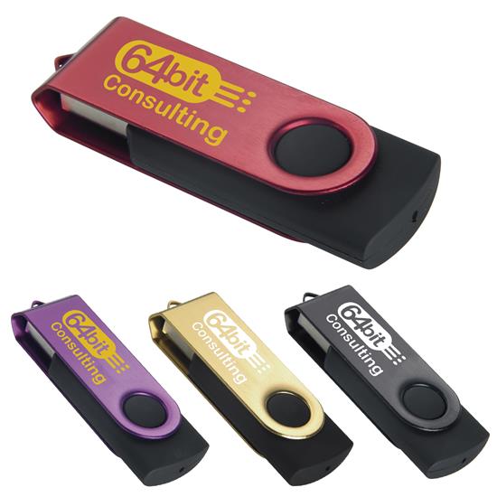 Universal Source® 16 GB Color Accent Folding USB 2.0 Flash Drive 31161