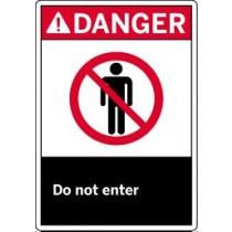 Danger sign "do not enter"