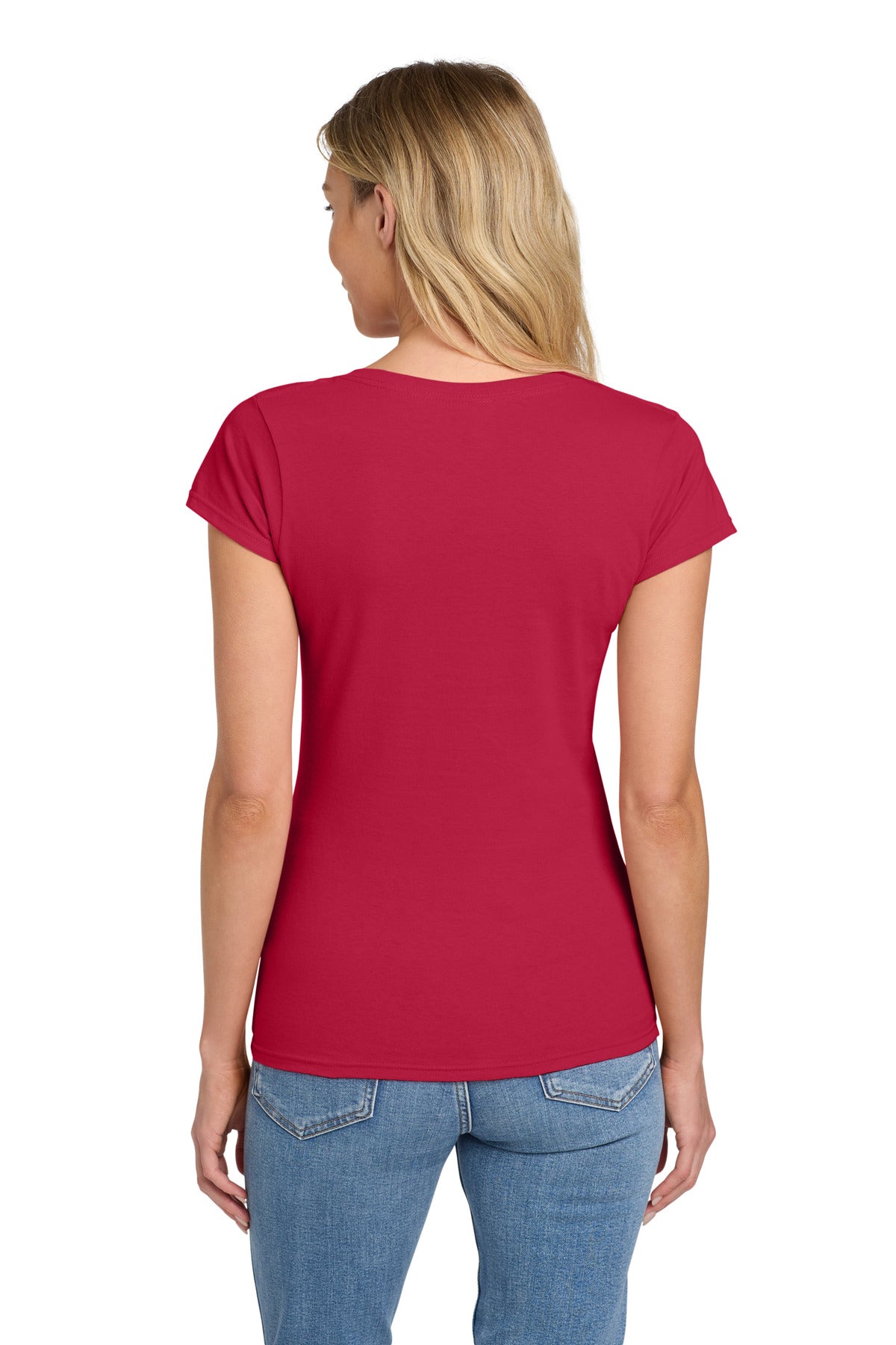 Gildan Softstyle Women's Fit V-Neck T-Shirt 64V00L