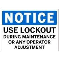 Notice - Use Lockout