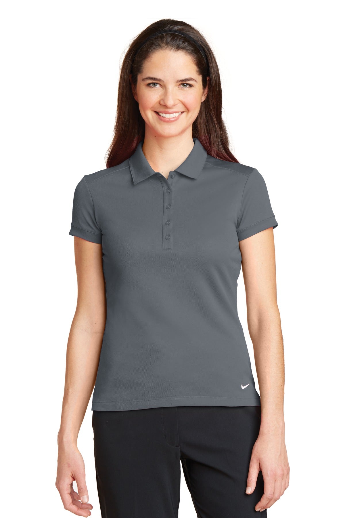 Nike Women's Dri-FIT Solid Icon Pique Modern Fit Polo 746100