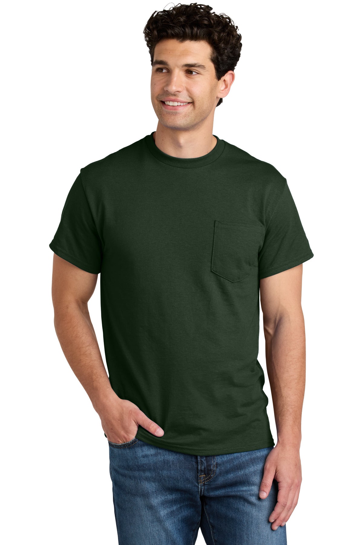 Gildan DryBlend 50 Cotton/50 Poly Pocket T-Shirt 8300