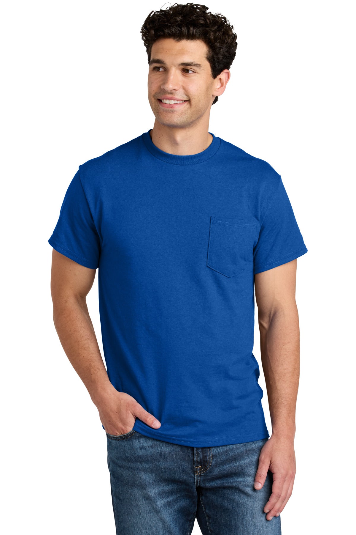 Gildan DryBlend 50 Cotton/50 Poly Pocket T-Shirt 8300