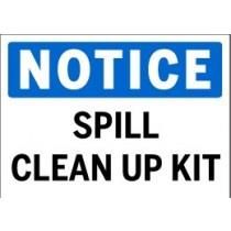 Notice - Spill Clean Up Kit