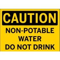 Caution - Non-Potable Water Do Not Drink