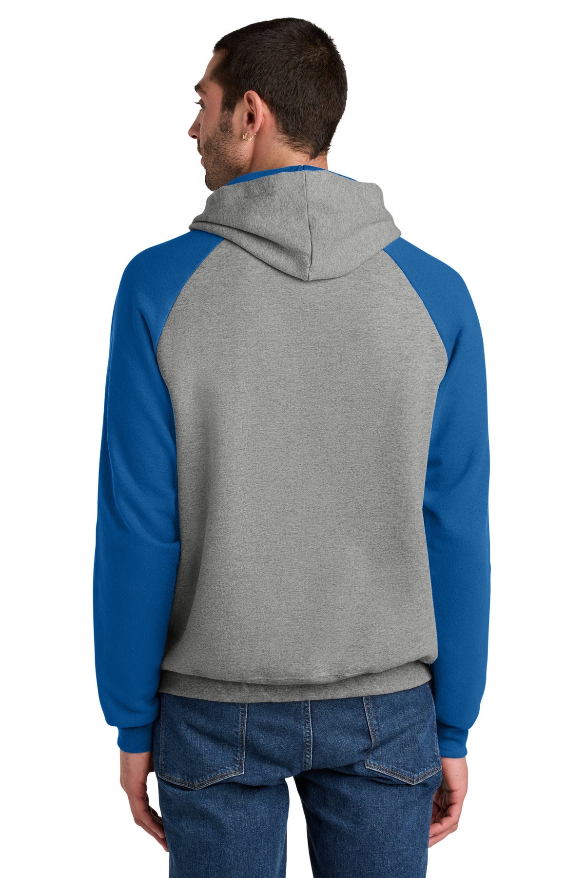 Jerzees Unisex NuBlend Colorblock Raglan Hoodie Sweatshirt 96C