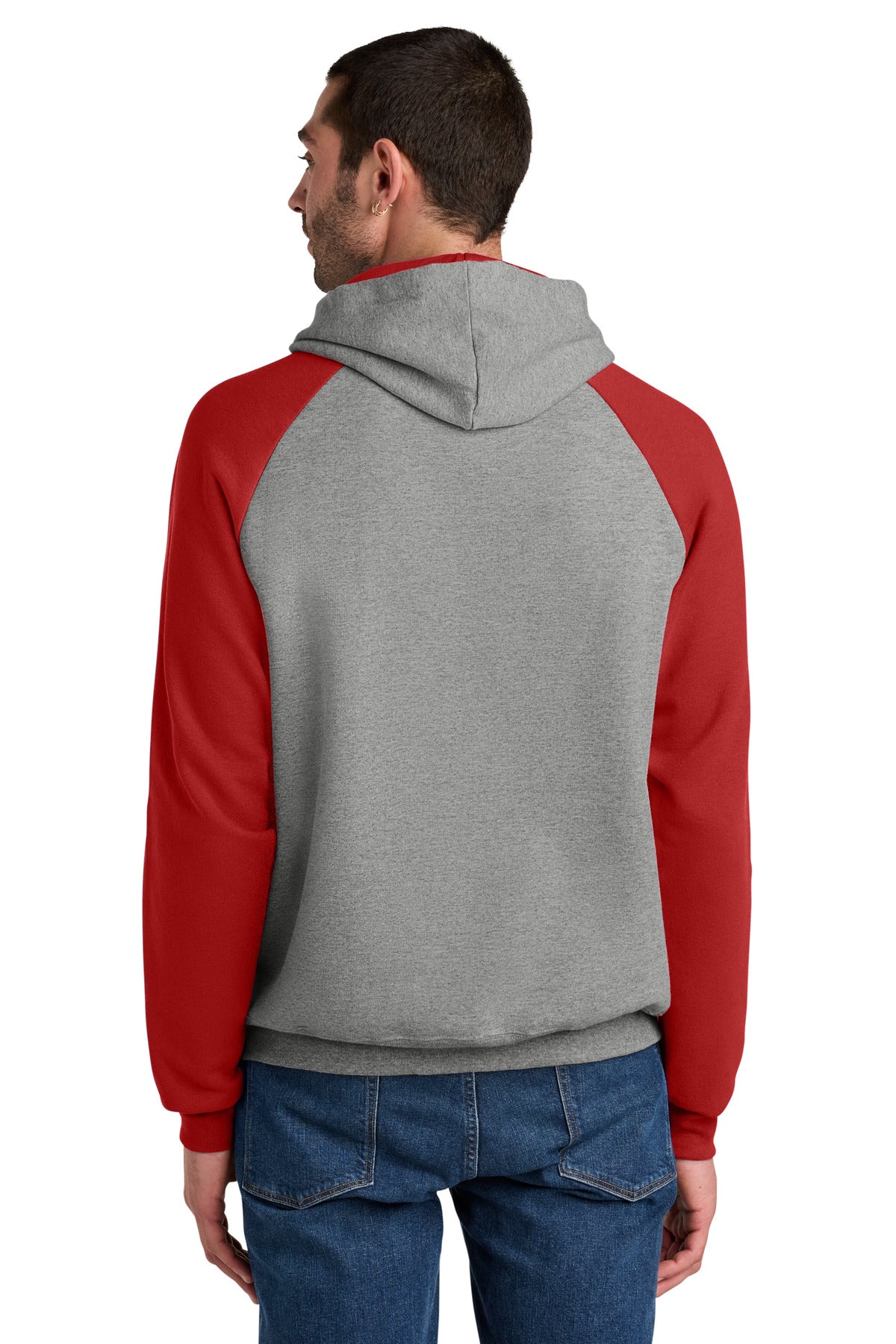 Jerzees Unisex NuBlend Colorblock Raglan Hoodie Sweatshirt 96C