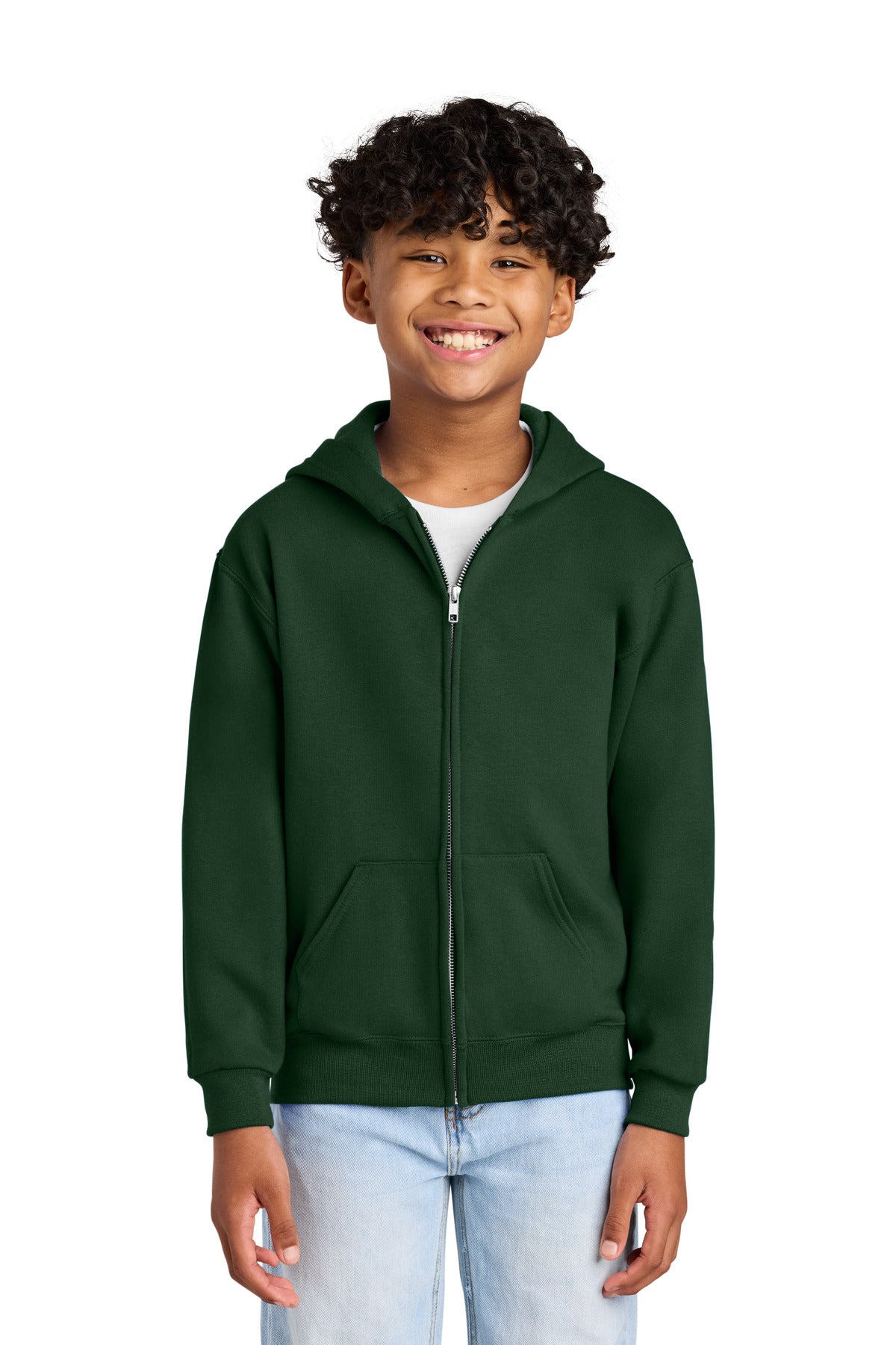 Jerzees Youth NuBlend Full-Zip Hooded Sweatshirt 993B