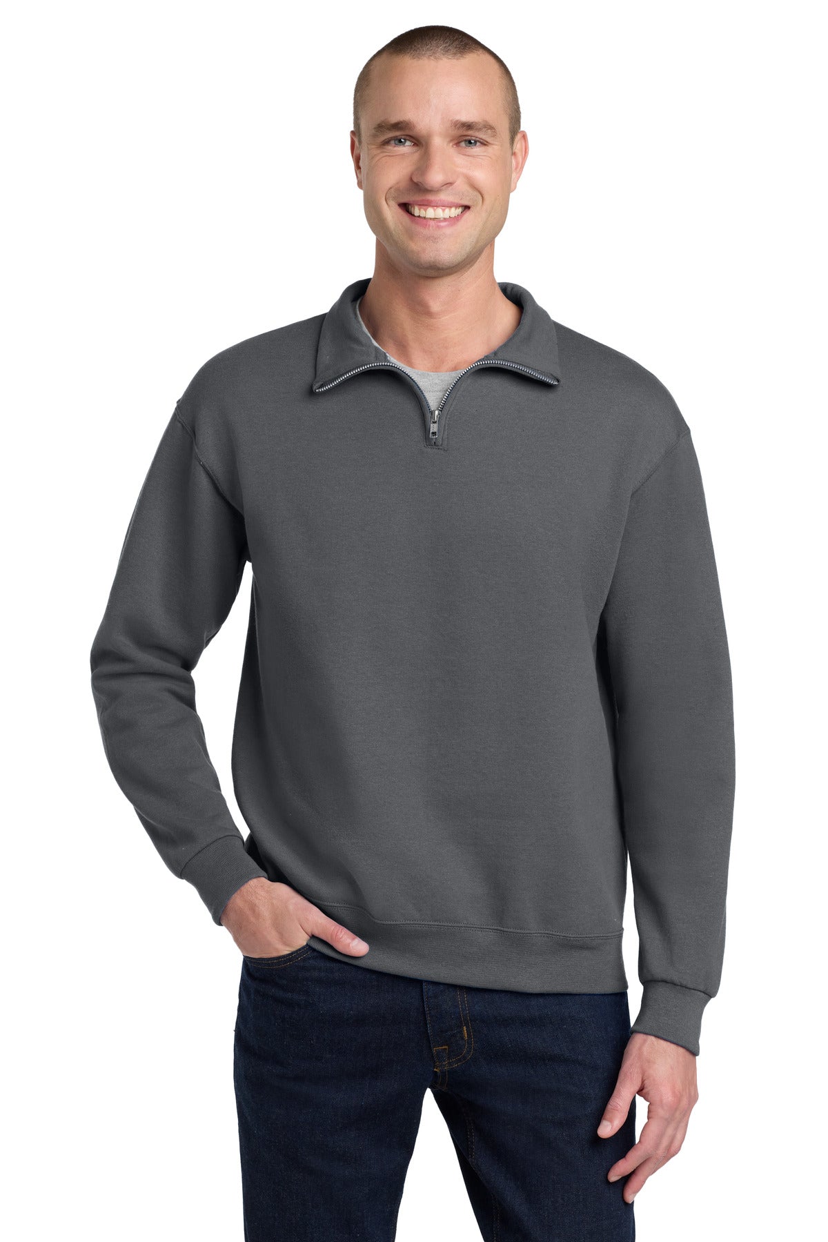 Jerzees NuBlend 1/4-Zip Cadet Collar Sweatshirt 995M