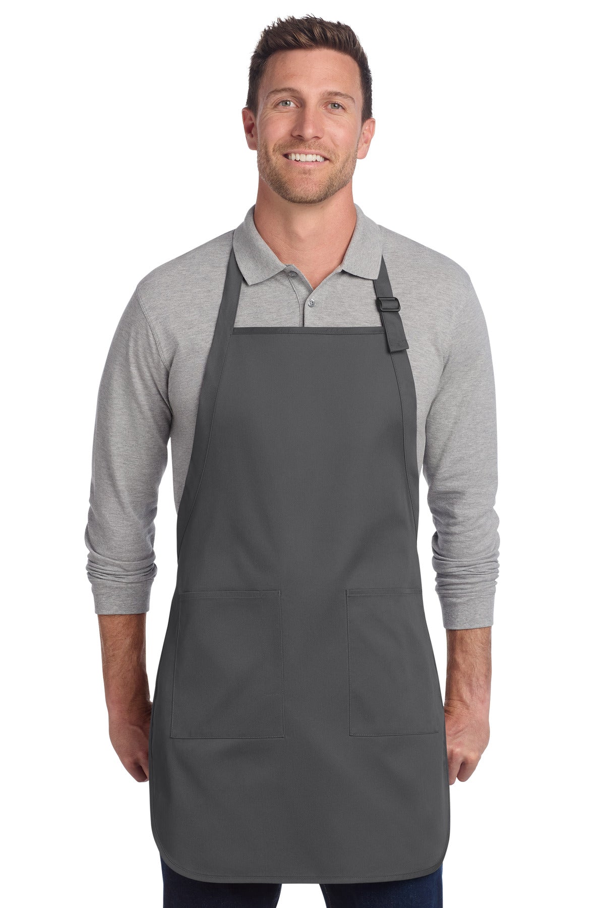 Port Authority Full-Length Two-Pocket Bib Apron A600