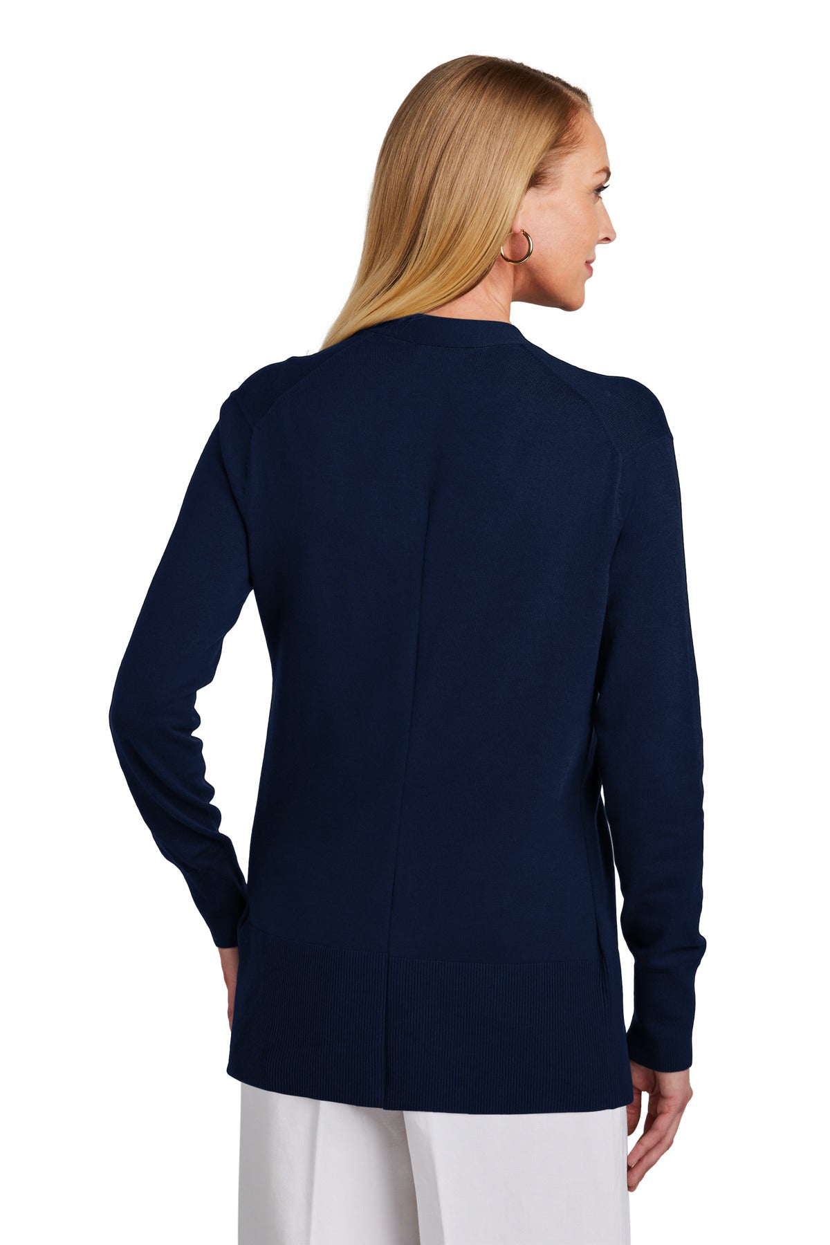 Brooks Brothers Women's Cotton Stretch Long Cardigan Sweater BB18403