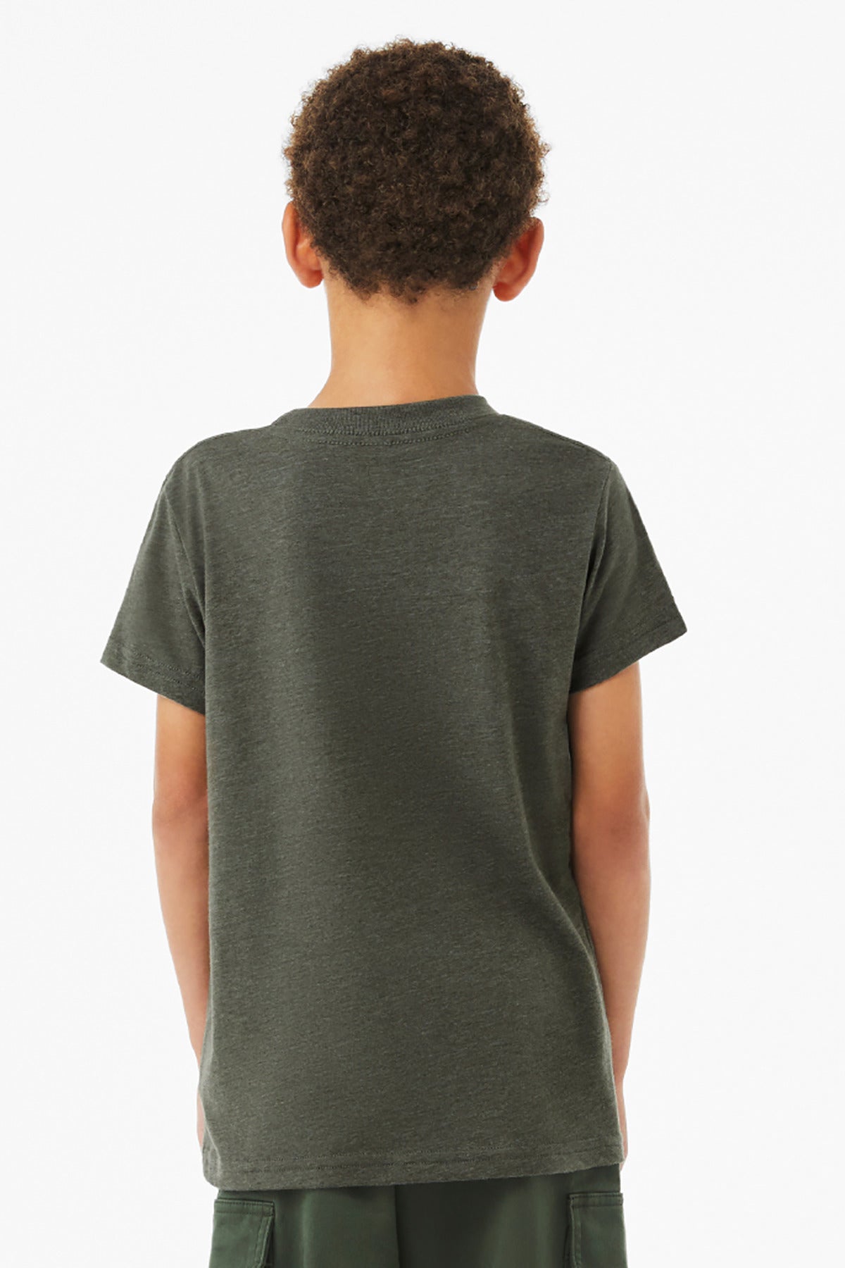 BELLA+CANVAS Youth Heather CVC Tee BC3001YCVC