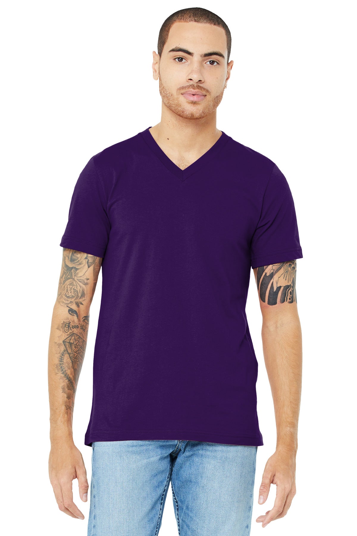 BELLA+CANVAS Unisex Jersey Short Sleeve V-Neck Tee BC3005