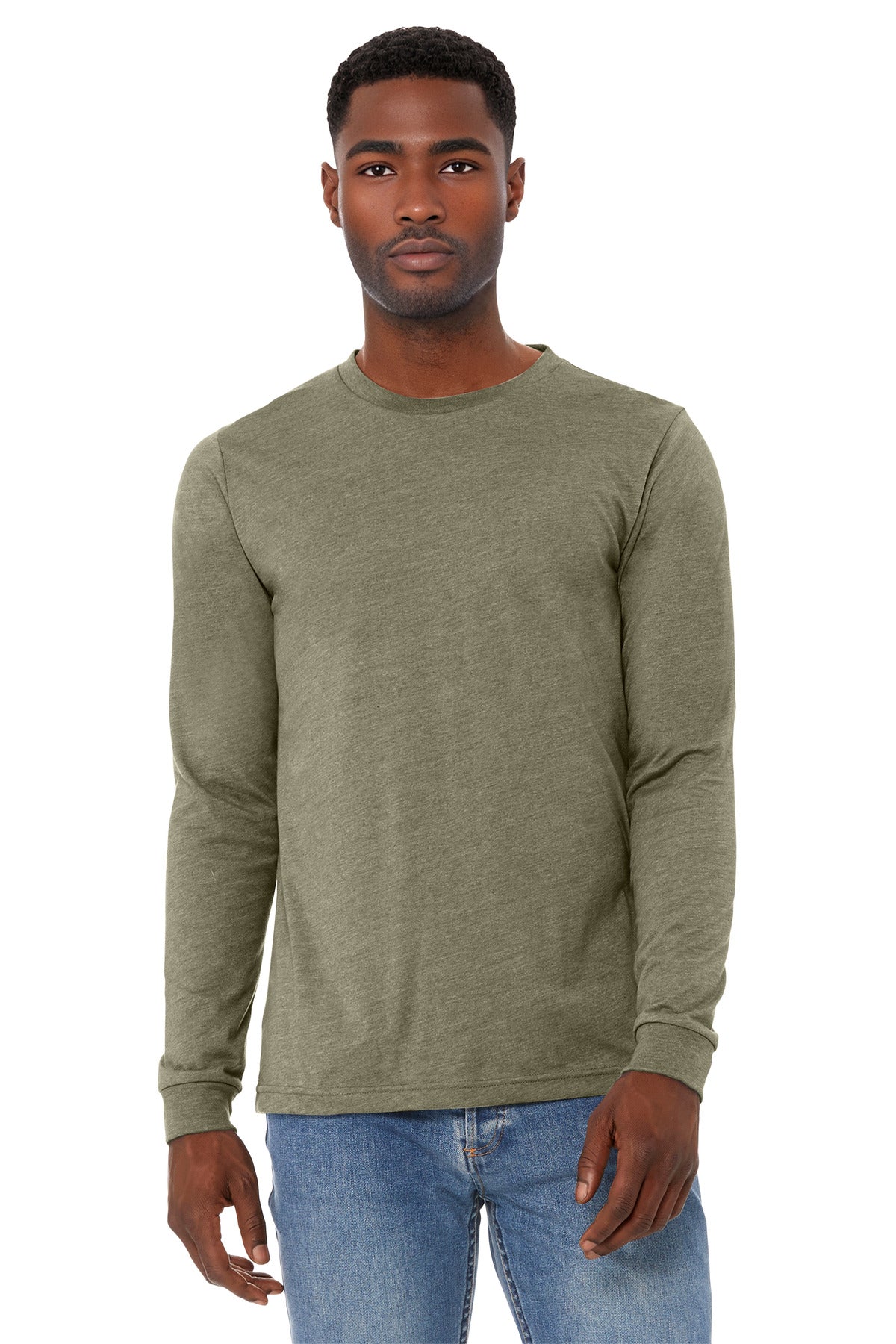 BELLA+CANVAS Unisex Heather CVC Long Sleeve Tee BC3501CVC