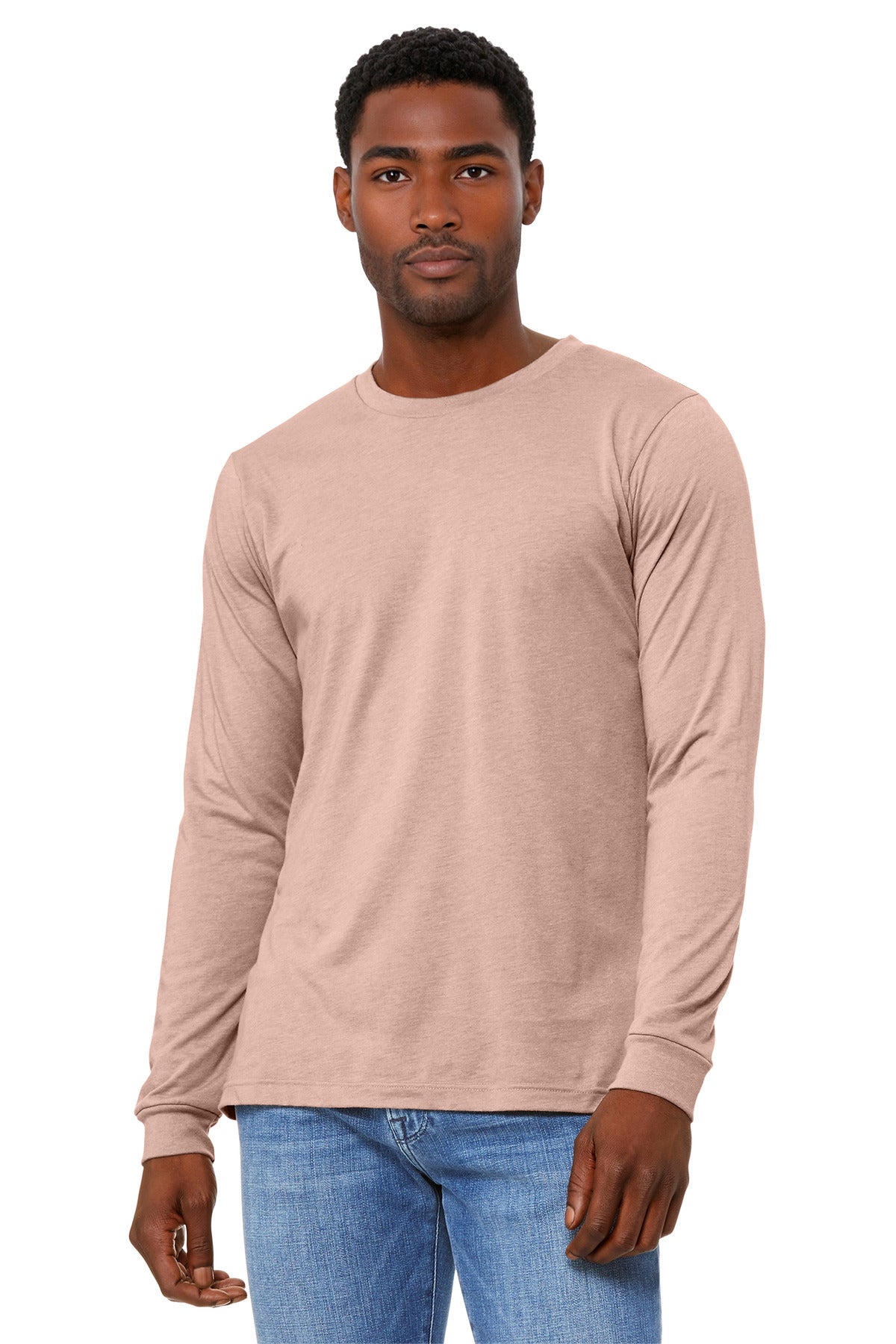 BELLA+CANVAS Unisex Heather CVC Long Sleeve Tee BC3501CVC