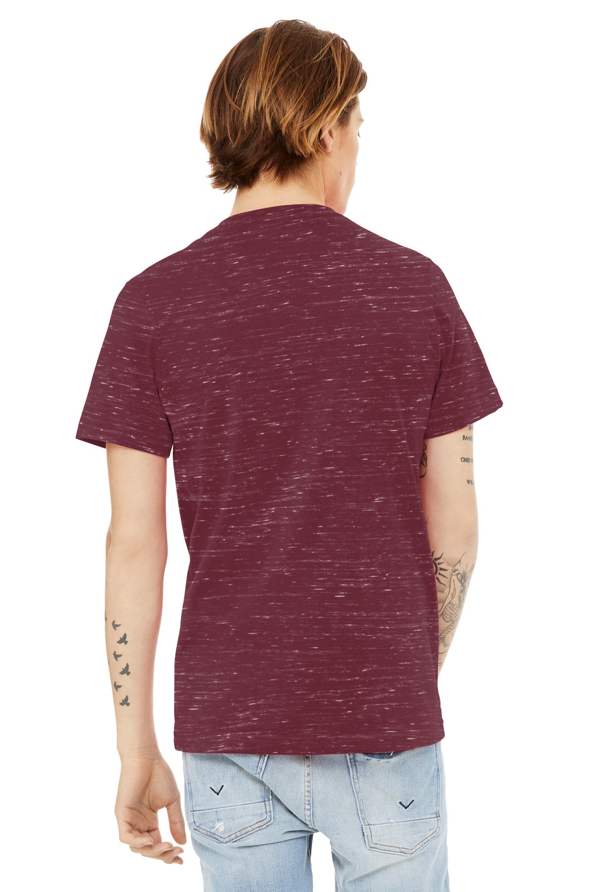 BELLA+CANVAS Unisex Textured Jersey V-Neck Tee BC3655