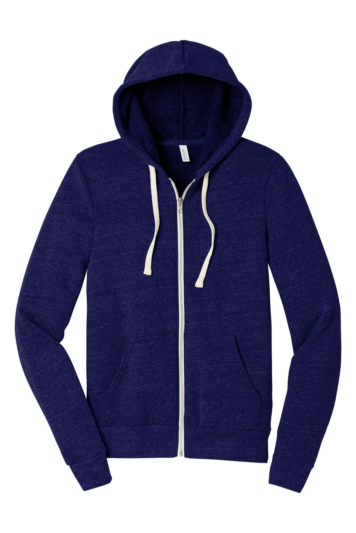 BELLA+CANVAS Unisex Triblend Sponge Fleece Full-Zip Hoodie BC3909