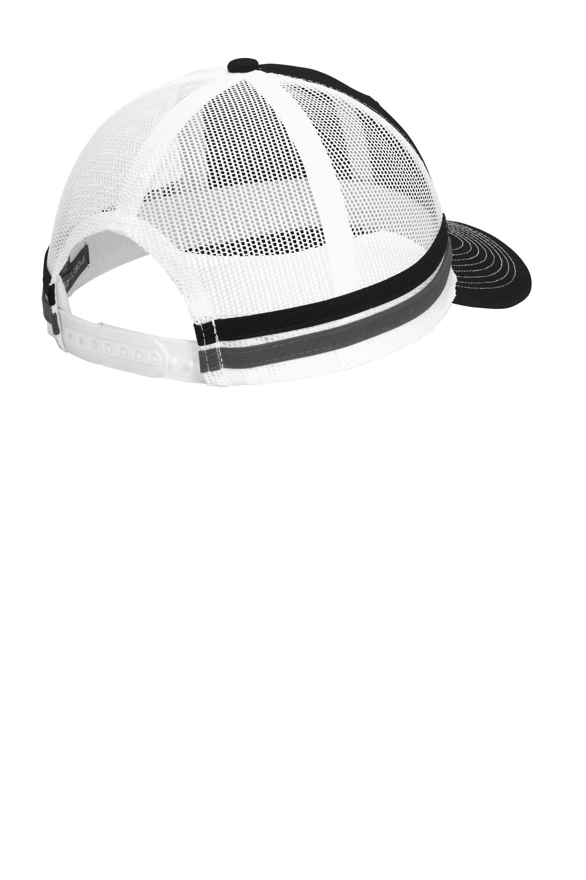 Port Authority Two-Stripe Snapback Trucker Cap C113