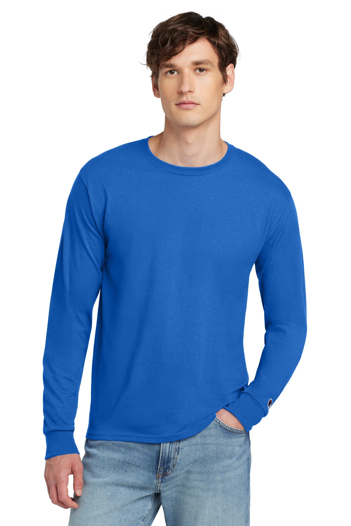 Champion Heritage 5.2-Oz. Jersey Long Sleeve Tee CC8C