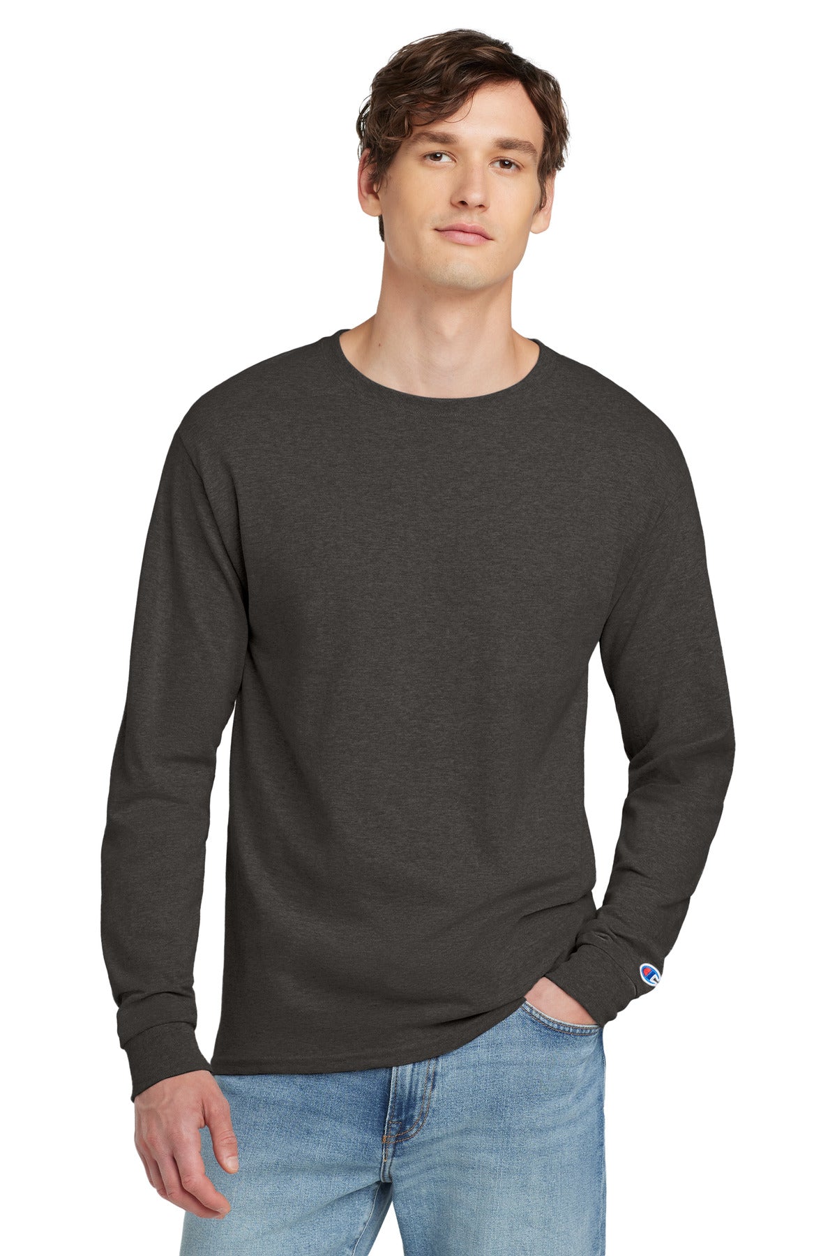 Champion Heritage 5.2-Oz. Jersey Long Sleeve Tee CC8C