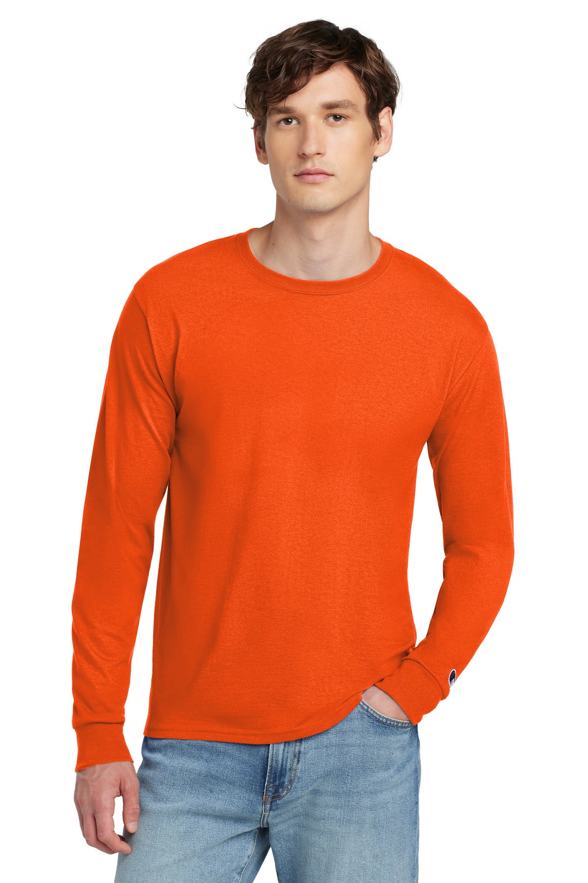 Champion Heritage 5.2-Oz. Jersey Long Sleeve Tee CC8C