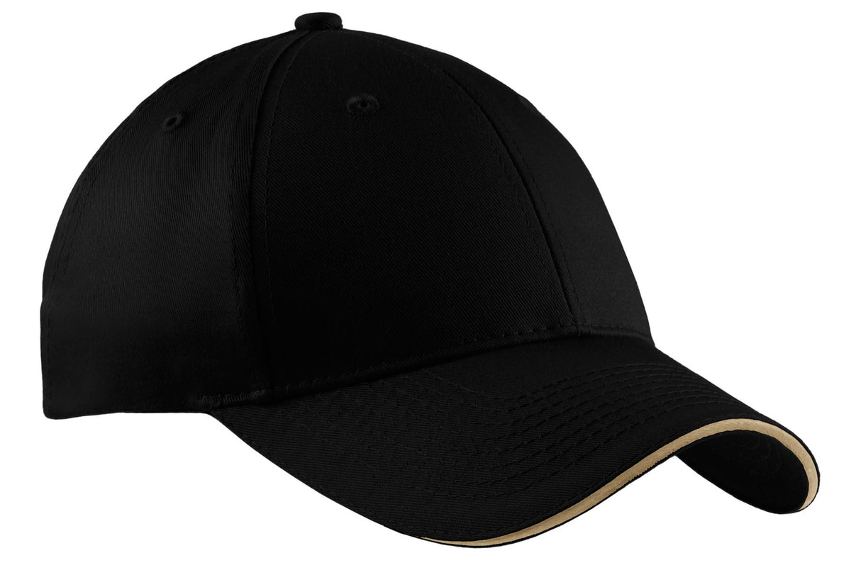 Port Authority Cotton Twill Sandwich Bill Cap CP85
