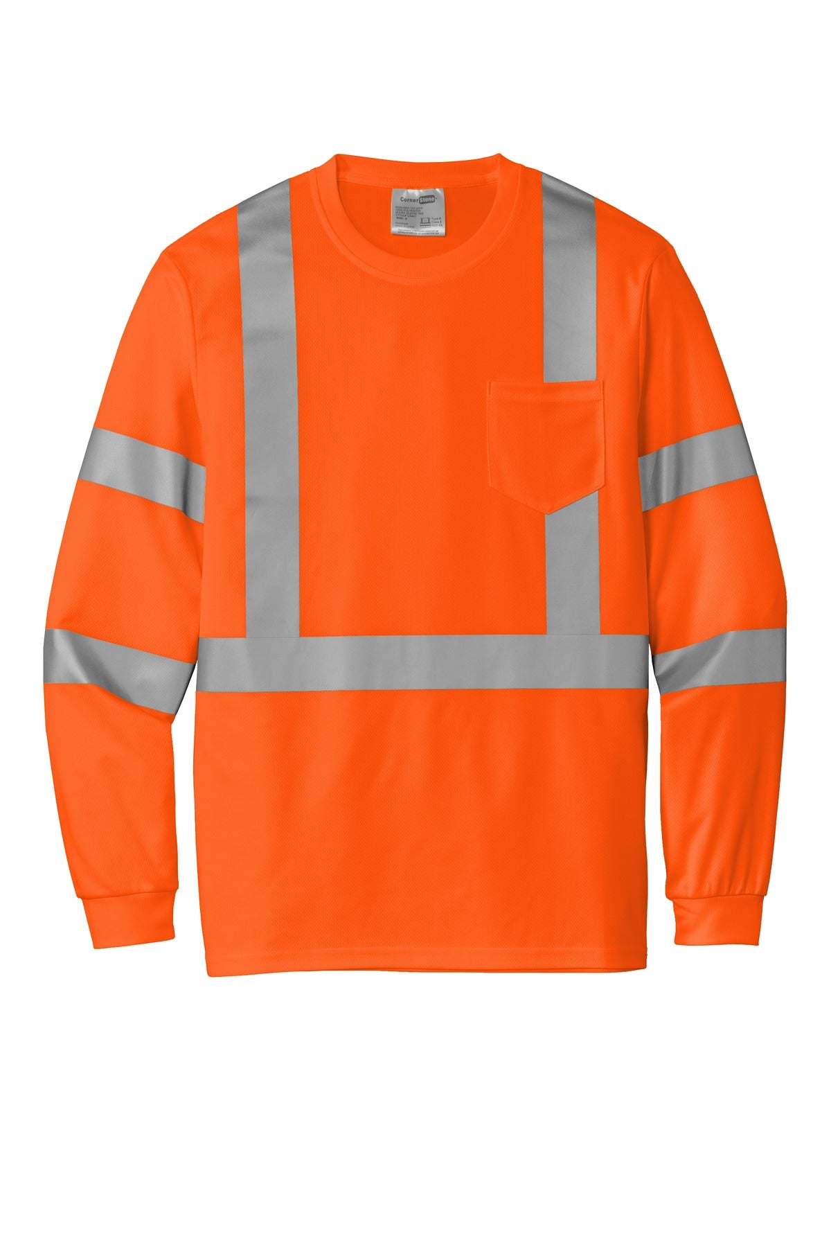 CornerStone ANSI 107 Class 3 Mesh Long Sleeve Tee CS203