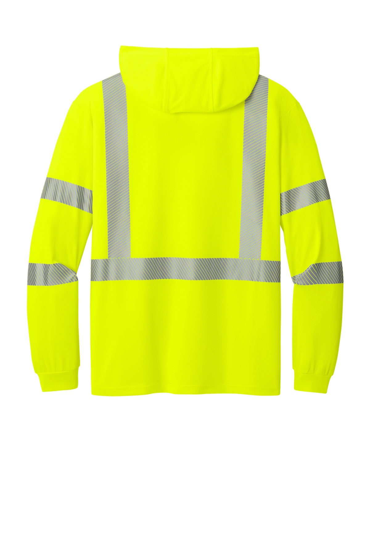 CornerStone ANSI 107 Class 3 Long Sleeve Segmented Tape Hooded Tee CS208