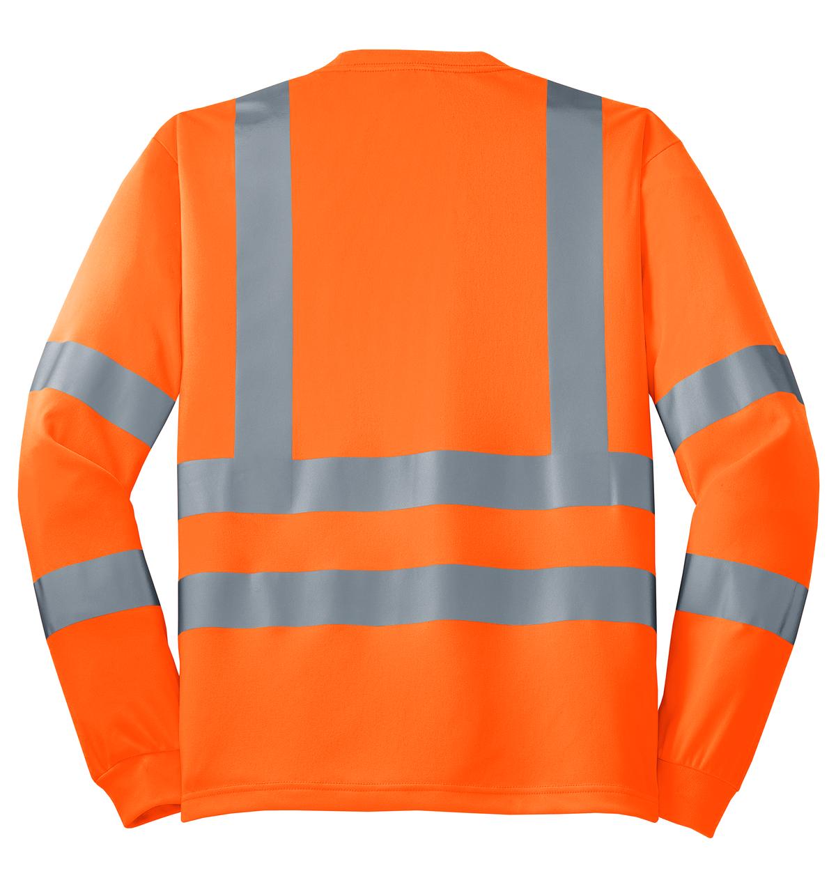 CornerStone ANSI 107 Class 3 Long Sleeve Snag-Resistant Reflective T-Shirt CS409